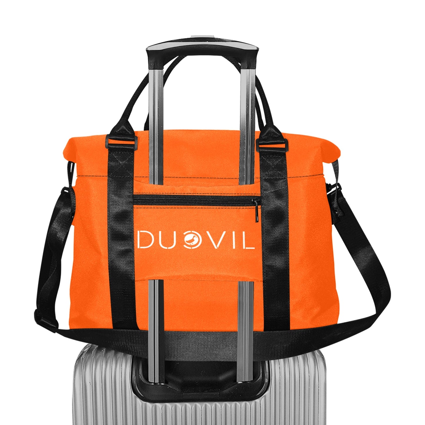 Everyday / including weekends Orange Ducvil Logo Travel Bag Large Capacity Duffle Bag
