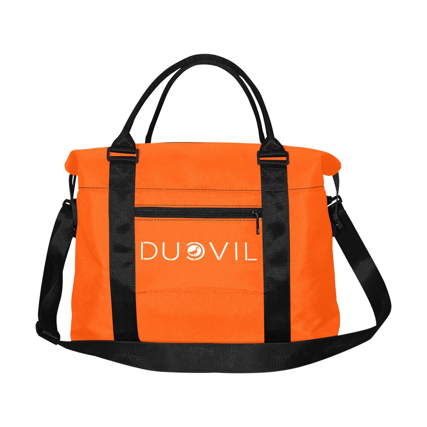 Everyday / including weekends Orange Ducvil Logo Travel Bag Large Capacity Duffle Bag