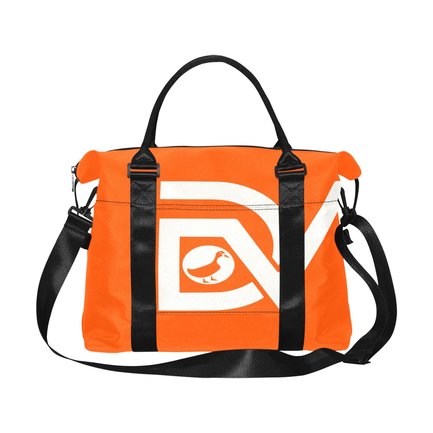 Everyday / including weekends Orange Ducvil Logo Travel Bag Large Capacity Duffle Bag