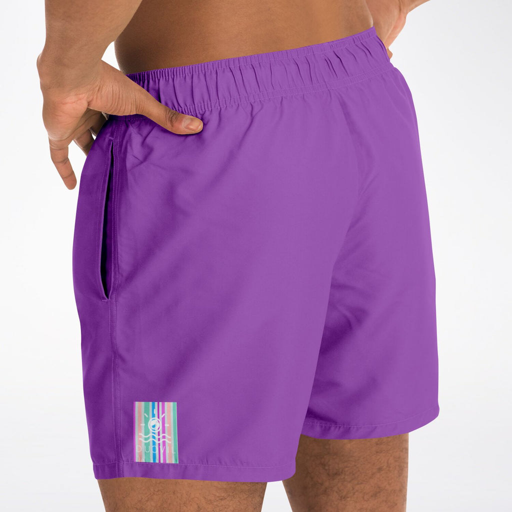 Tropical Plum Swim Trunks