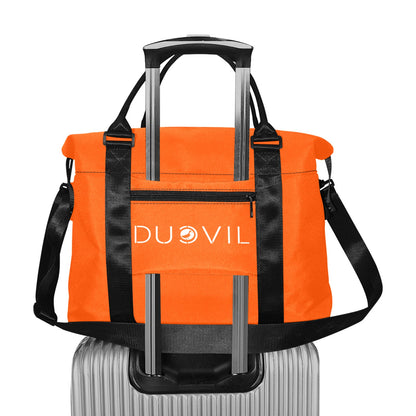 Everyday / including weekends Orange Ducvil Logo Travel Bag Large Capacity Duffle Bag