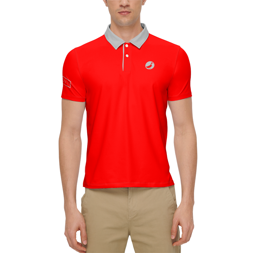 Men's Slim Fit Short-Sleeve Polo Shirt-Heavyweight 225g