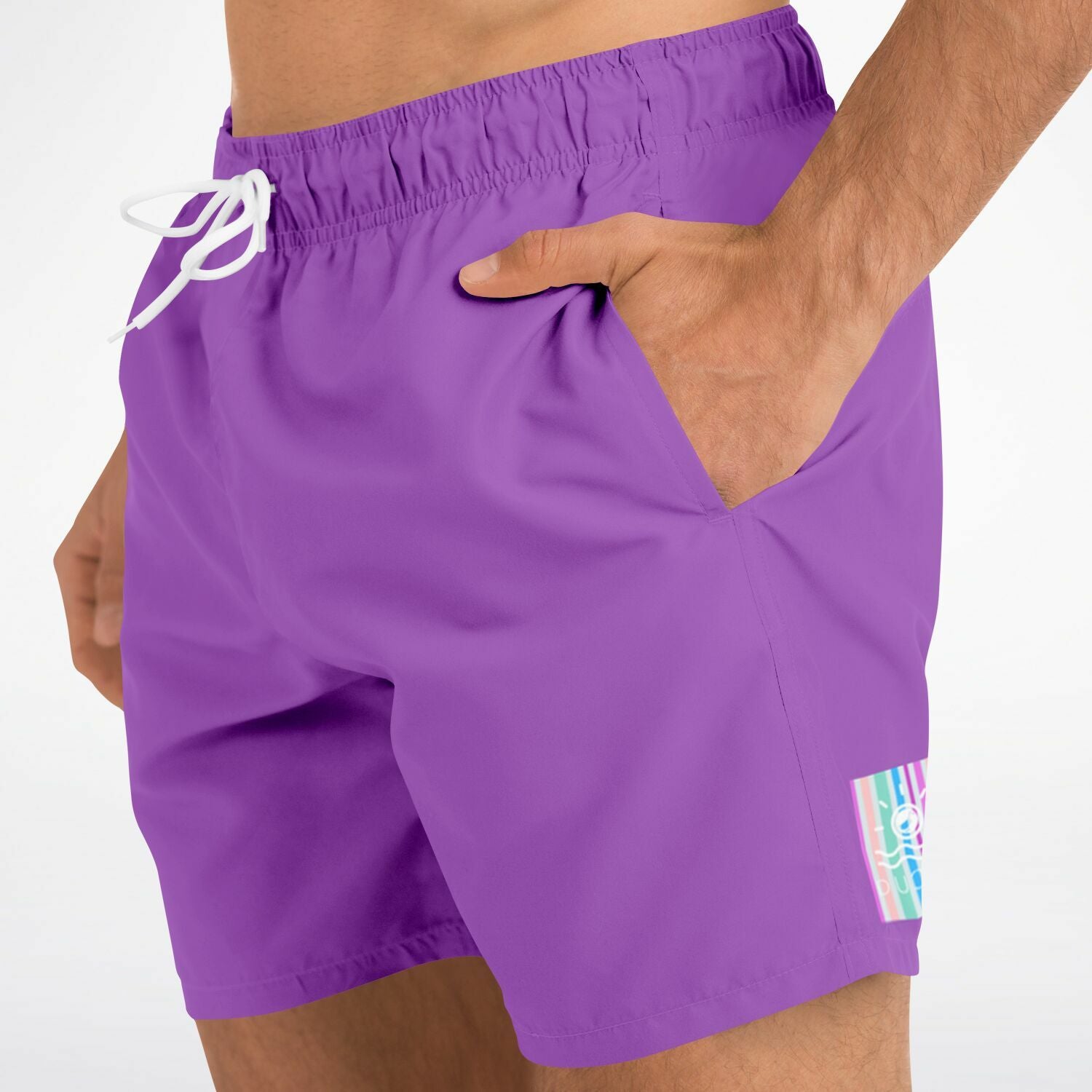 Tropical Plum Swim Trunks
