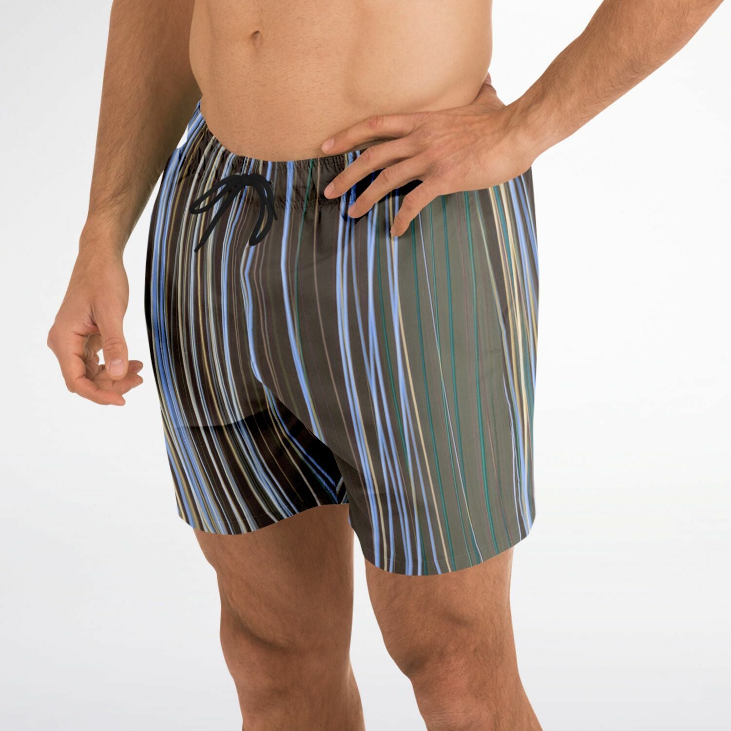 Strip  Men  Swim Trunks Men